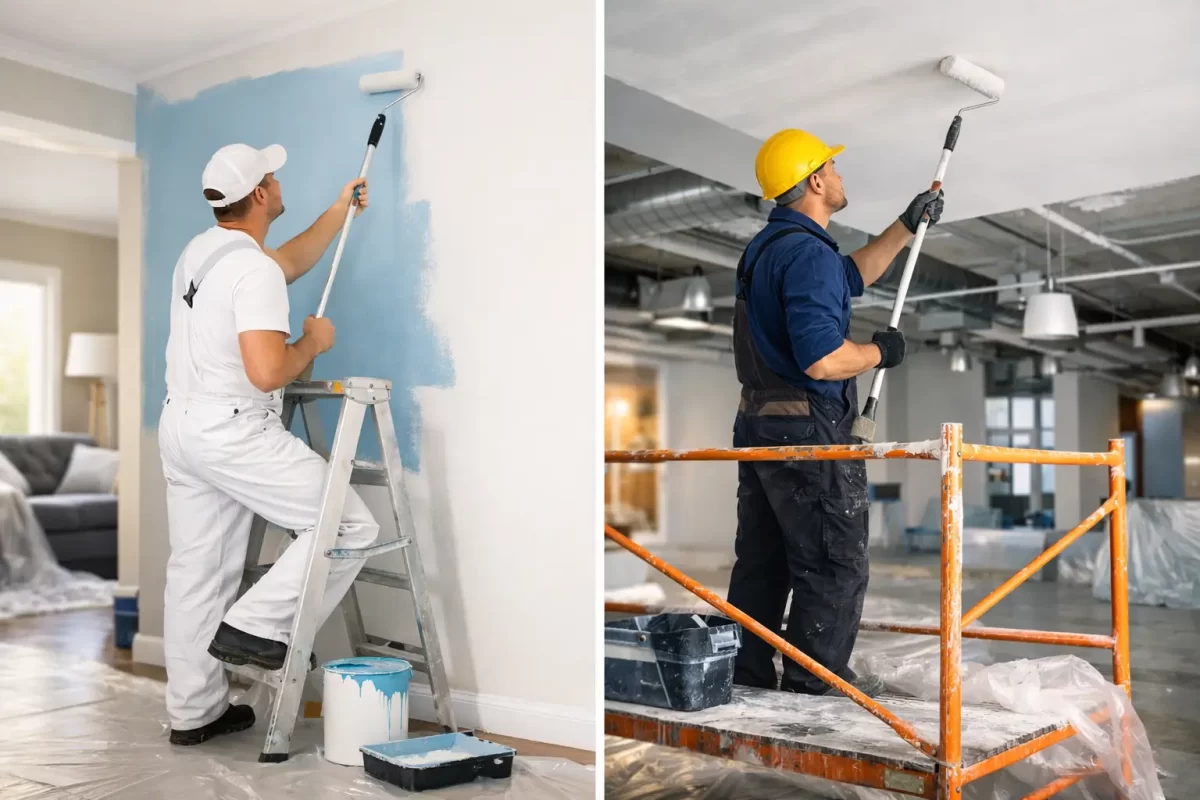 Residential Versus Commercial Painting