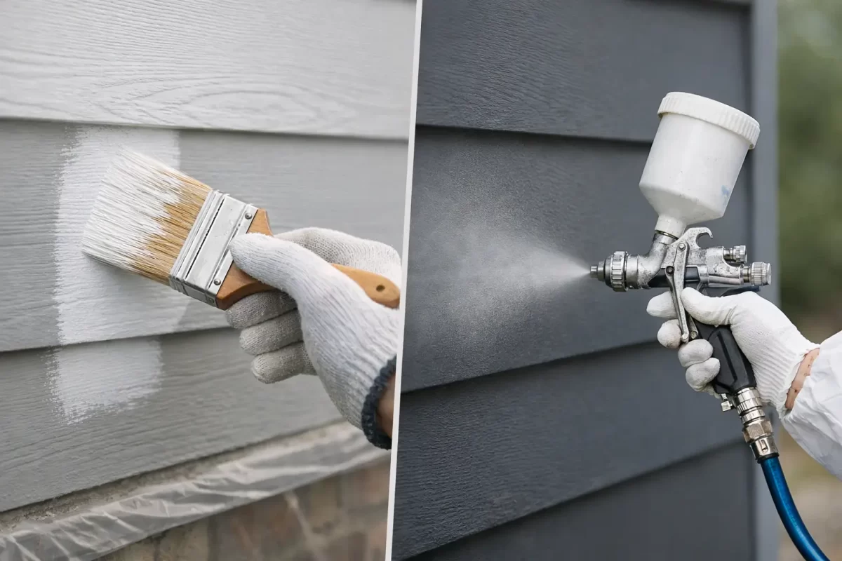 Brush Painting vs Spray Painting for Your Property