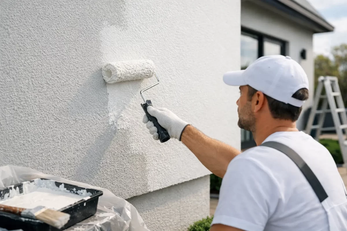 How to Paint Rendered Exterior Walls Properly